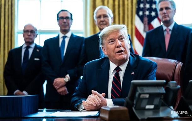 Трамп одобрил рекордный пакет помощи США в размере $2 трлн