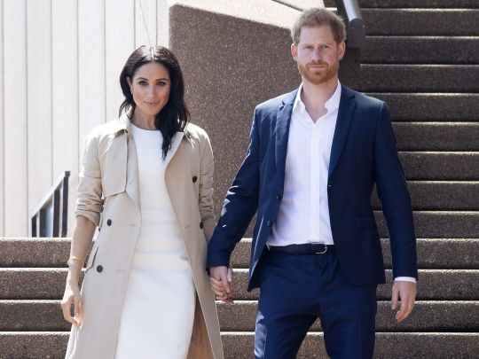 Не&nbsp;можуть повірити своїм очам: Гаррі та&nbsp;Меган дуже засмучені через банкет, влаштований Трампу королівською родиною