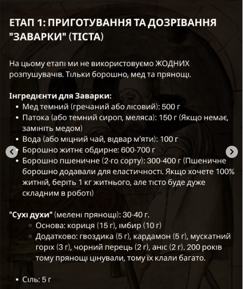 Справжній заварний житній пряник: рецепт із&nbsp;глибини століть