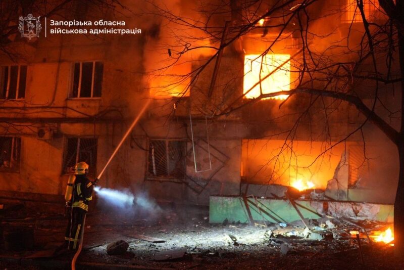 Вночі росія атакувала Україну дронами та&nbsp;ракетами: під удар потрапили Запоріжжя та&nbsp;Дніпропетровщина (фото, відео)